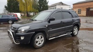 Бічні труби (2 шт., Нерж.) для Kia Sportage 2004-2010 рр