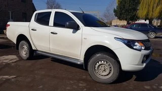 Бокові пороги Premium (2 шт., нерж.) Ø60 для Fiat Fullback 2016- рр