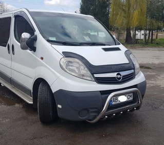 Кенгурятник WT003-4 (нерж.) Без напису для Opel Vivaro 2001-2015 рр