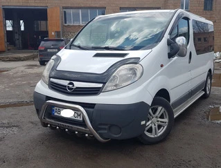 Кенгурятник WT003-4 (нерж.) Без напису для Opel Vivaro 2001-2015 рр