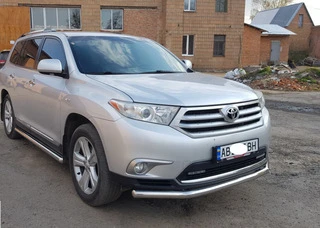 Передній захист ST014 (нерж.) d60/60 для Toyota Highlander 2008-2013 рр
