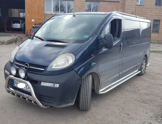 Кенгурятник WT003-4 (нерж.) Без напису для Opel Vivaro 2001-2015 рр