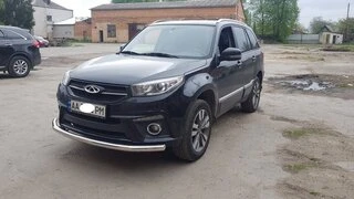 Передній захист ST008 (нерж) для Chery Tiggo 3