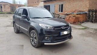 Передній захист ST008 (нерж) для Chery Tiggo 3