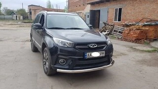 Передній захист ST008 (нерж) для Chery Tiggo 3