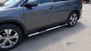 Бічні труби BB002 (2 шт., нерж) для Honda CRV 2012-2016 рр