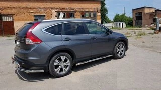 Бічні труби BB002 (2 шт., нерж) для Honda CRV 2012-2016 рр