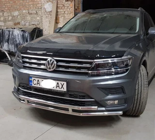 Передній захист ST016 (нерж) для Volkswagen Tiguan 2016-2023 рр