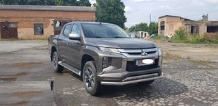 Передній захист ST008 (нерж) для Fiat Fullback 2016- рр