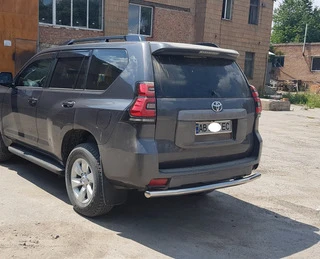 Задня дуга AK002 (нерж) для Toyota Land Cruiser Prado 150