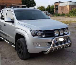 Кенгурятник WT003 (нерж) для Volkswagen Amarok 2010-2022 рр
