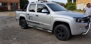 Бічні труби (2 шт., нерж) 70мм для Volkswagen Amarok 2010-2022 рр