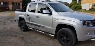 Бічні труби (2 шт., нерж) 70мм для Volkswagen Amarok 2010-2022 рр