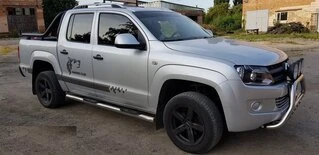 Бічні труби (2 шт., нерж) 70мм для Volkswagen Amarok 2010-2022 рр