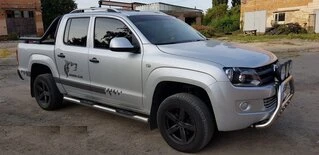 Бічні труби (2 шт., нерж) 70мм для Volkswagen Amarok 2010-2022 рр