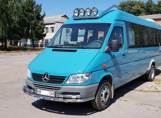 Передній захист ST015-2 (нерж.) для Mercedes Sprinter W901/902/903/904/905 1995-2006 рр