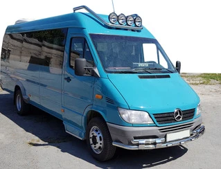 Передній захист ST015-2 (нерж.) для Mercedes Sprinter W901/902/903/904/905 1995-2006 рр