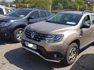 Кенгурятник WT008 (нерж.) для Renault Duster 2018-2024 рр