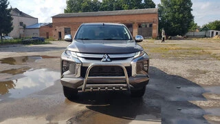 Кенгурятник WT003 (нерж) для Mitsubishi L200 2015-2024 рр
