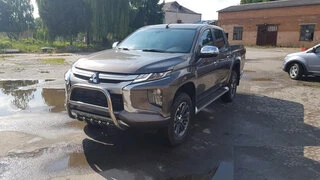 Кенгурятник WT003 (нерж) для Mitsubishi L200 2015-2024 рр