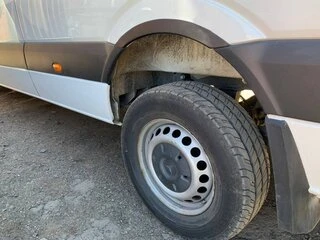 Накладки на арки вузькі (4 шт., ABS, чорні) для Mercedes Sprinter W906 2006-2018 рр