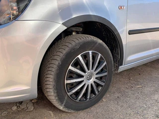 Накладки на арки (чорний мат) Коротка база, 2 бічних (метал) для Volkswagen Caddy 2010-2015 рр