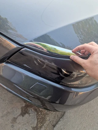 Хром накладки на капот (вії вище фар) для BMW 3 серія E-90/91/92/93 2005-2011 рр