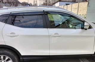 Вітровики з хромом (4 шт., Sunplex Chrome) для Nissan Qashqai 2014-2021 рр