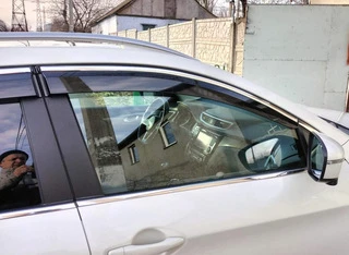 Вітровики з хромом (4 шт., Sunplex Chrome) для Nissan Qashqai 2014-2021 рр