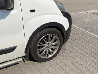 Накладки на арки (4 шт, чорні) 2 двері, Металеві для Citroen Nemo