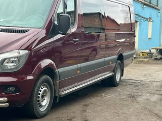 Бокові пороги DOT-Line (2 шт., Алюм.) Середня база для Mercedes Sprinter W906 2006-2018 рр