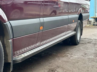 Бокові пороги DOT-Line (2 шт., Алюм.) Середня база для Volkswagen Crafter 2006-2016 рр