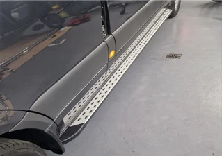 Бокові пороги DOT-Line (2 шт., Алюм.) Довга база для Mercedes Sprinter W907/W910 2018- рр