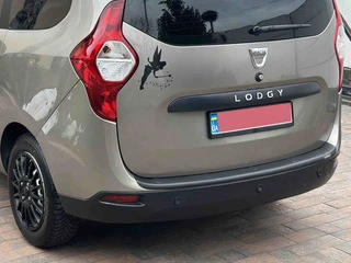 Накладка на задній бампер EuroCap (ABS) для Dacia Lodgy 2012-2022 рр