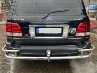 Задній захист AK009-15 (нерж.) для Lexus LX470