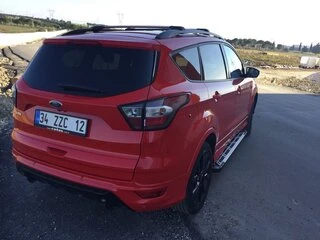 Бокові пороги Sunrise (2 шт., Алюміній) З пофарбованим листям на дверях для Ford Kuga/Escape 2013-2019 рр