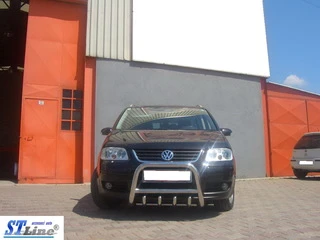 Кенгурятник QT006 (нерж) для Volkswagen Touran 2003-2010 рр