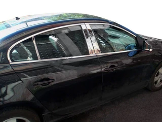 Накладки на стійки (нерж) для Renault Fluence 2009-2016 рр