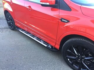 Бокові пороги Sunrise (2 шт., Алюміній) З пофарбованим листям на дверях для Ford Kuga/Escape 2013-2019 рр