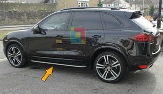 Бокові підніжки OEM (2 шт., Алюміній) для Porsche Cayenne 2010-2017 рр