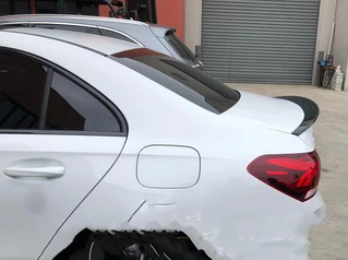 Спойлер LIP (1234 Upgrade, чорний) для Mercedes A-сlass W177 2018- рр