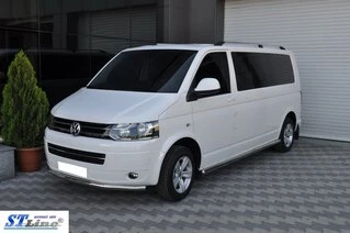 Нижня одинарна губа (нерж) 60 мм для Volkswagen T5 2010-2015 рр