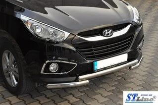 Передня дуга ST014-1 (нерж.) для Hyundai IX-35 2010-2015 рр