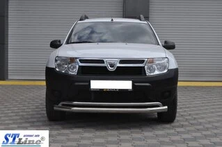 Передній захист ST017 (нерж.) для Renault Duster 2008-2017 рр