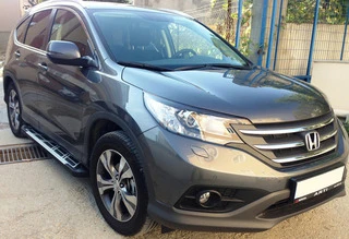 Бокові пороги Sunrise (2 шт., Алюміній) для Honda CRV 2012-2016 рр