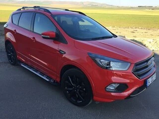 Бокові пороги Sunrise (2 шт., Алюміній) З пофарбованим листям на дверях для Ford Kuga/Escape 2013-2019 рр