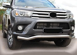 Передній захист ST007 (нерж) для Toyota Hilux 2015- рр