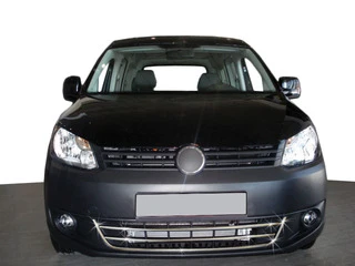 Накладки на передній бампер Trend (3 част., нерж) для Volkswagen Caddy 2010-2015 рр