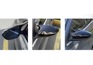 Накладки на дзеркала без вирізу під поворот BMW-style (2 шт) для Hyundai I-30 2012-2017 рр