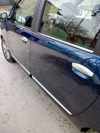 Окантовка вікон (4 шт., нерж.) OmsaLine - Італійська нержавійка для Dacia Lodgy 2012-2022 рр